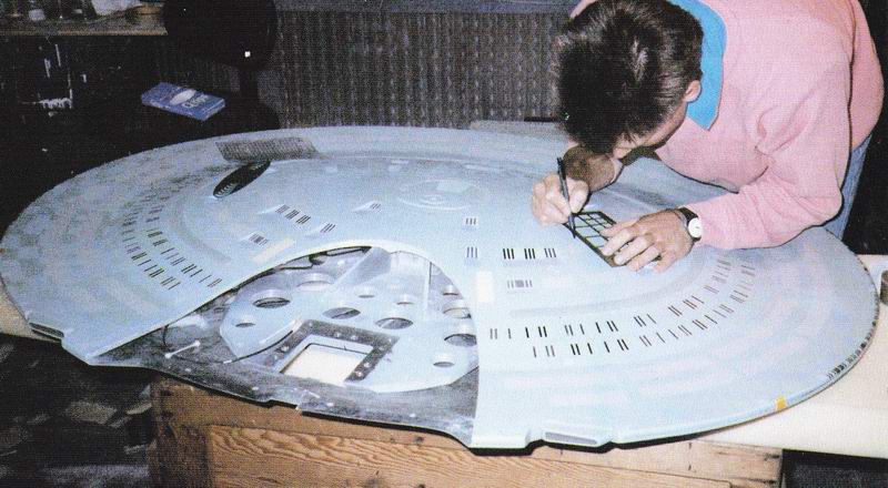 Studio Model, primary hull being fine-tuned by Bill George.