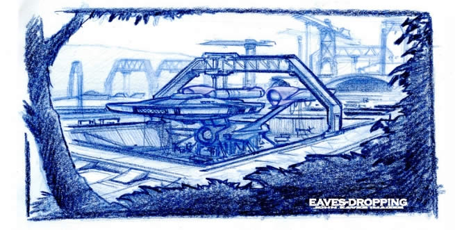 Some behind-the-scenes artwork by John Eaves