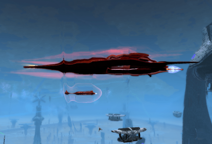 The distortion effect up close - Console descriptions further below