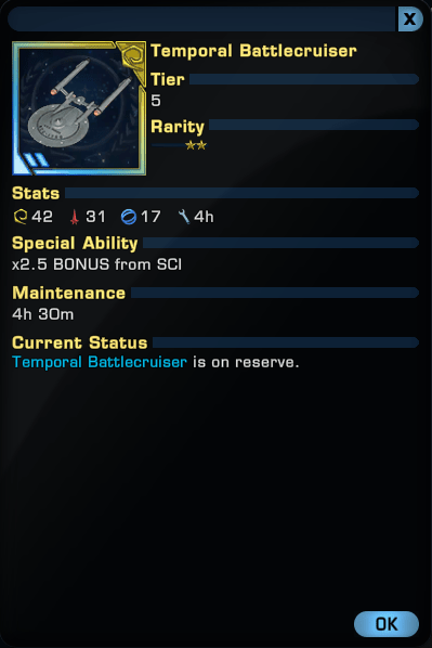 temporal battlecruiser
